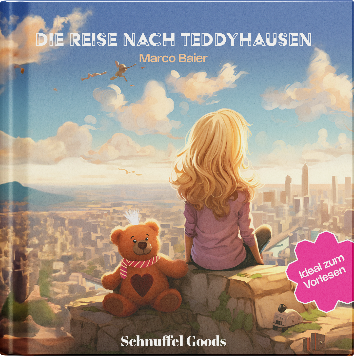 Kinderbuch_Cover_Bär_neben_Mädchen